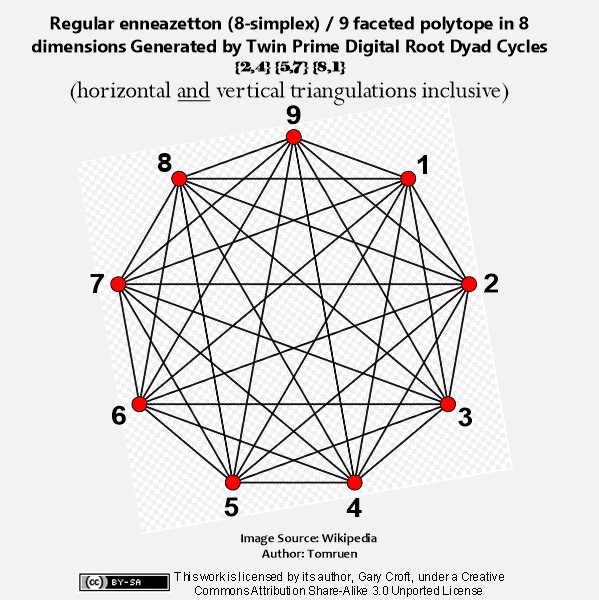 Twin Prime Digital Root Cycle Polygon